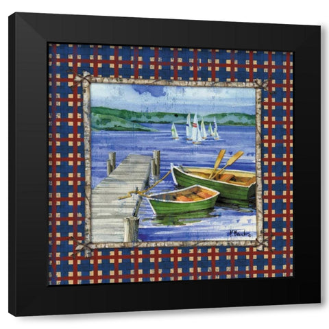 Cypress Lake I Black Modern Wood Framed Art Print by Brent, Paul