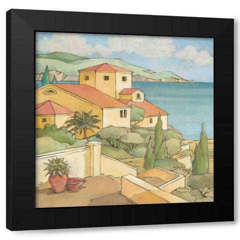 Torrino I Black Modern Wood Framed Art Print with Double Matting by Brent, Paul