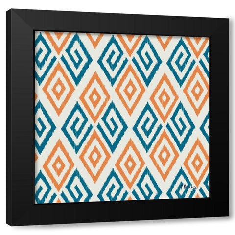 Shelton Repeat II Black Modern Wood Framed Art Print by Brent, Paul