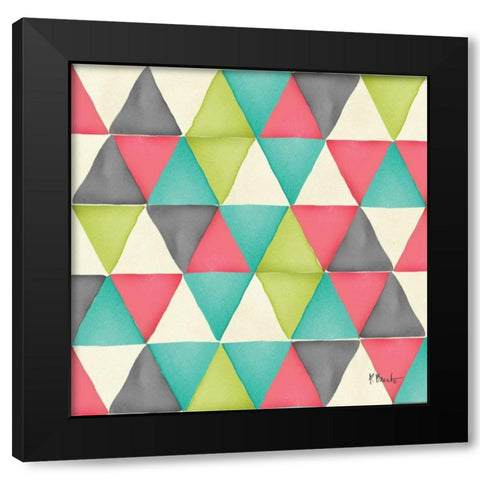 Maxwell Repeat I Black Modern Wood Framed Art Print by Brent, Paul