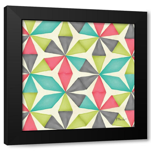 Maxwell Repeat III Black Modern Wood Framed Art Print by Brent, Paul