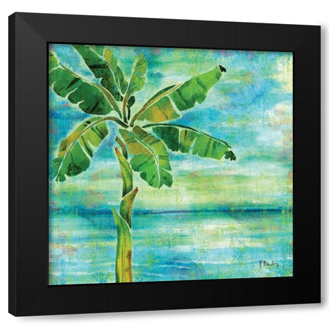 Banana Lagoon I Black Modern Wood Framed Art Print with Double Matting by Brent, Paul
