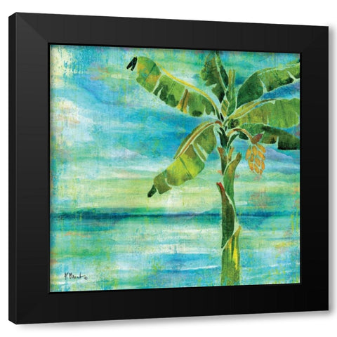Banana Lagoon II Black Modern Wood Framed Art Print with Double Matting by Brent, Paul