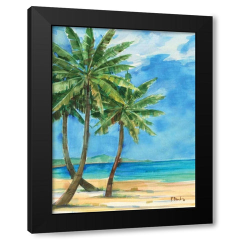 Palmas Belize I Black Modern Wood Framed Art Print with Double Matting by Brent, Paul