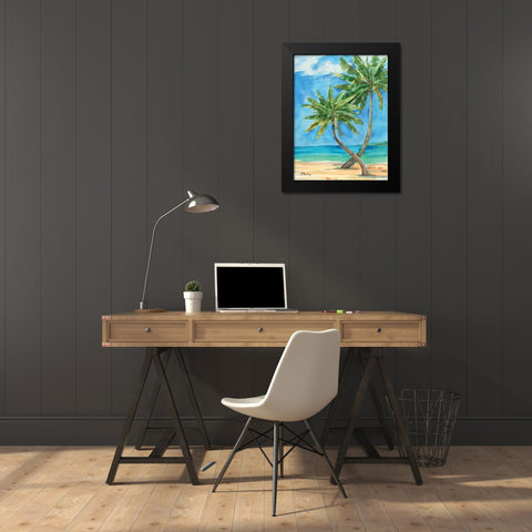 Palmas Belize II Black Modern Wood Framed Art Print by Brent, Paul