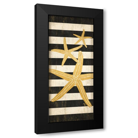 Gold Coast Starfish Black Modern Wood Framed Art Print with Double Matting by Brent, Paul