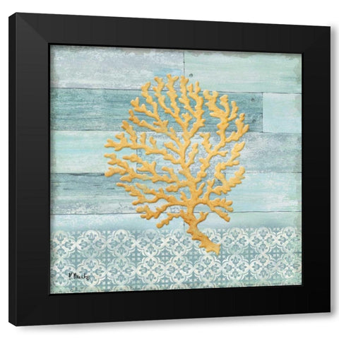 Clearwater Coral II Black Modern Wood Framed Art Print by Brent, Paul