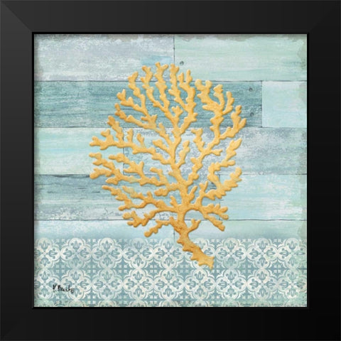 Clearwater Coral II Black Modern Wood Framed Art Print by Brent, Paul