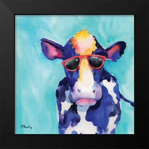 Sunny Farm IV Black Modern Wood Framed Art Print by Brent, Paul