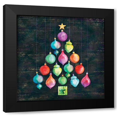 Cheerful Tree I Black Modern Wood Framed Art Print with Double Matting by Brent, Paul