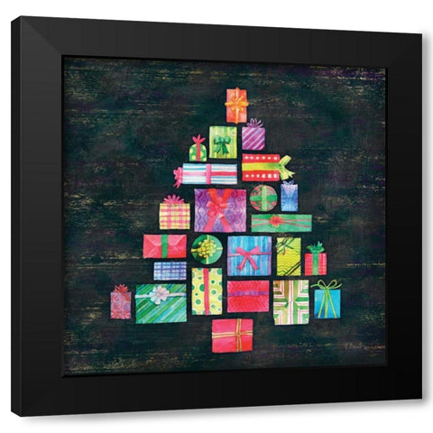Cheerful Tree II Black Modern Wood Framed Art Print by Brent, Paul