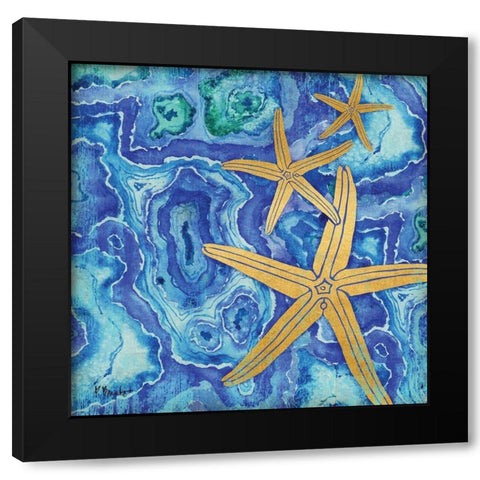 Agate Shell II Black Modern Wood Framed Art Print by Brent, Paul