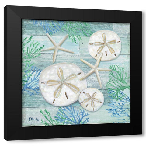 Clearwater Shells I Black Modern Wood Framed Art Print with Double Matting by Brent, Paul