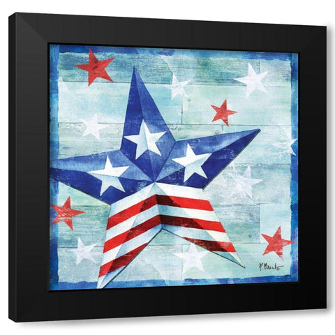 Freedom Star I Black Modern Wood Framed Art Print by Brent, Paul