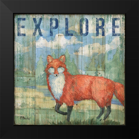 Adventure Lodge II Black Modern Wood Framed Art Print by Brent, Paul