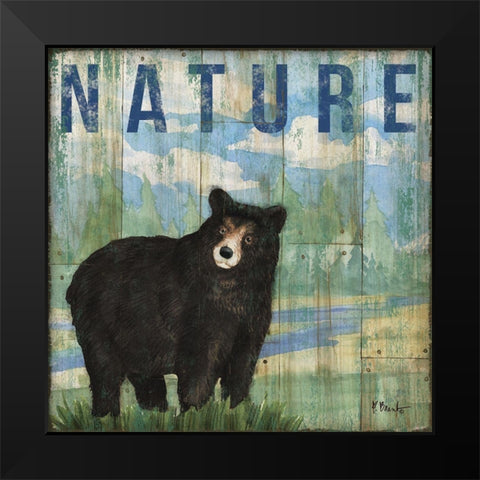 Adventure Lodge III Black Modern Wood Framed Art Print by Brent, Paul