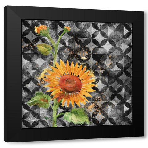 Arianna Sunflowers I Black Modern Wood Framed Art Print by Brent, Paul