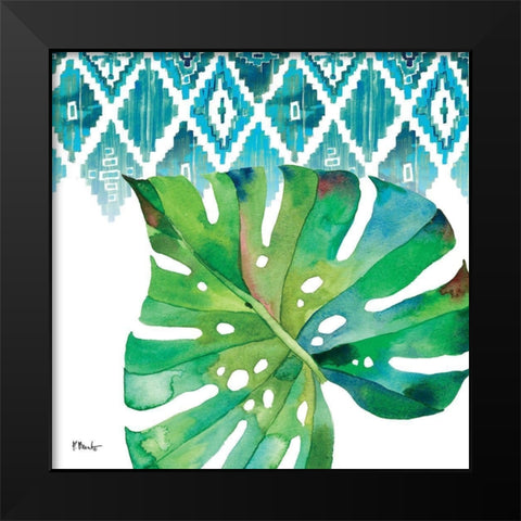 Palm Fronds I Black Modern Wood Framed Art Print by Brent, Paul