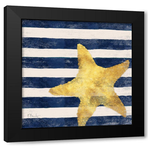 Savvy Shore II Black Modern Wood Framed Art Print with Double Matting by Brent, Paul