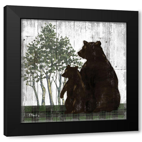 Wildwood Lodge IV Black Modern Wood Framed Art Print with Double Matting by Brent, Paul