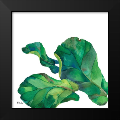 Palm Fronds II Black Modern Wood Framed Art Print by Brent, Paul