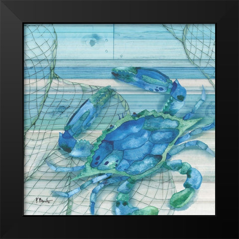 Hilton Crab Black Modern Wood Framed Art Print by Brent, Paul