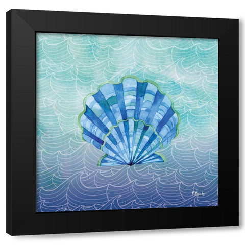 Oceanwave II Black Modern Wood Framed Art Print by Brent, Paul
