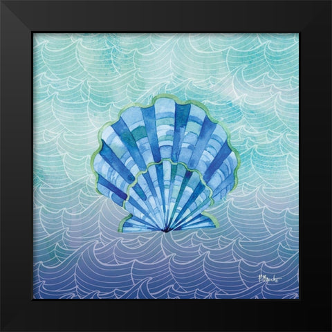 Oceanwave II Black Modern Wood Framed Art Print by Brent, Paul
