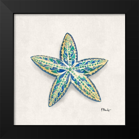 Embellished Shells I Black Modern Wood Framed Art Print by Brent, Paul