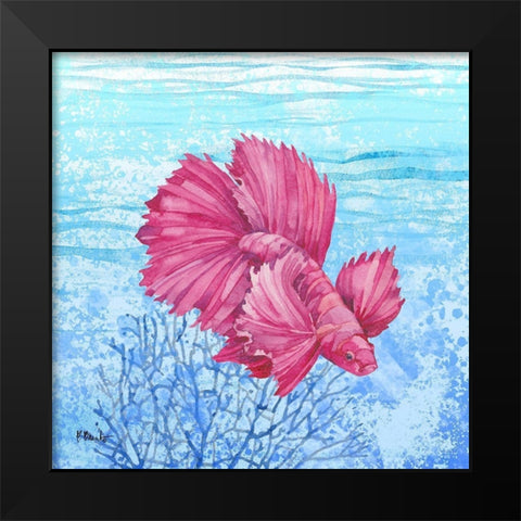 Thai Betta Fish II Black Modern Wood Framed Art Print by Brent, Paul