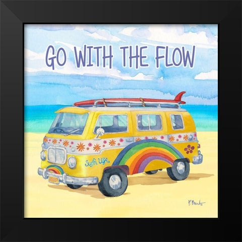 Surf Voyage II Black Modern Wood Framed Art Print by Brent, Paul