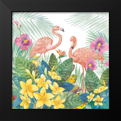 Tropical Fresh I Black Modern Wood Framed Art Print by Brent, Paul
