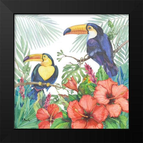 Tropical Fresh II Black Modern Wood Framed Art Print by Brent, Paul