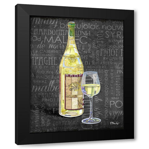Sundried Wine II Black Modern Wood Framed Art Print with Double Matting by Brent, Paul