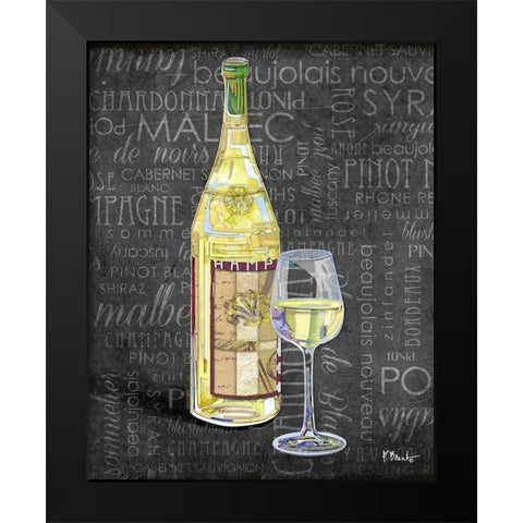 Sundried Wine II Black Modern Wood Framed Art Print by Brent, Paul