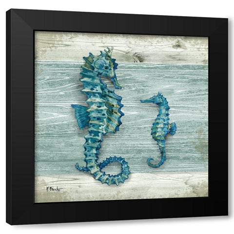 Northpoint Sealife III Black Modern Wood Framed Art Print with Double Matting by Brent, Paul