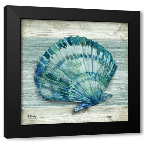 Northpoint Shells II Black Modern Wood Framed Art Print with Double Matting by Brent, Paul