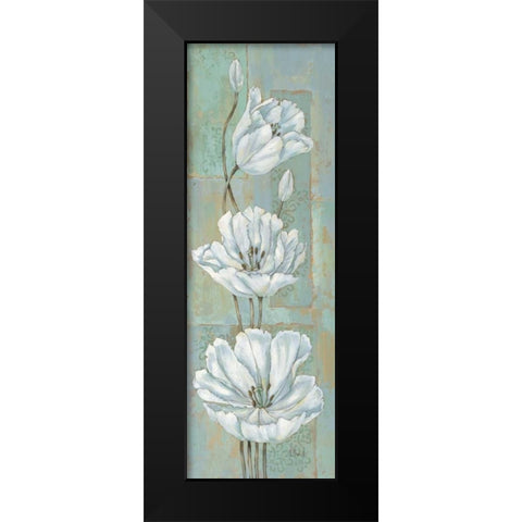 Florentine Tulips Black Modern Wood Framed Art Print by Brent, Paul