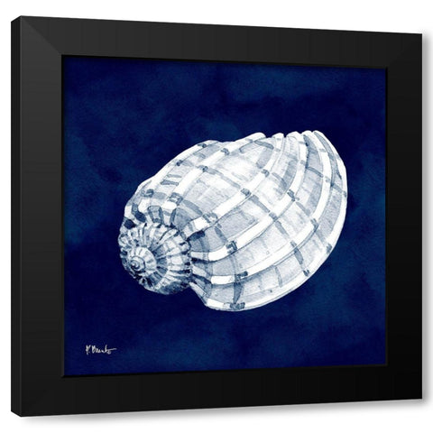 Cyano Shells I Black Modern Wood Framed Art Print with Double Matting by Brent, Paul