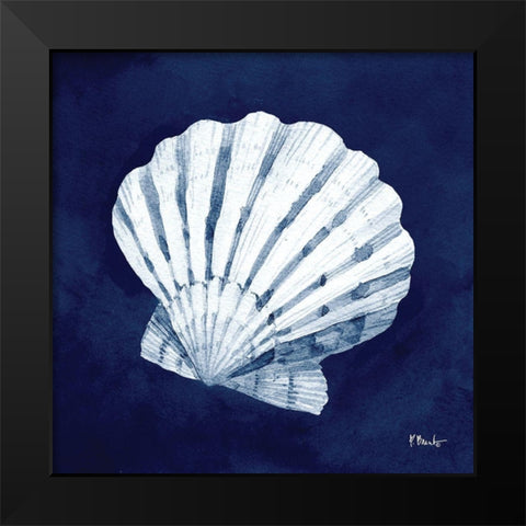 Cyano Shells II Black Modern Wood Framed Art Print by Brent, Paul