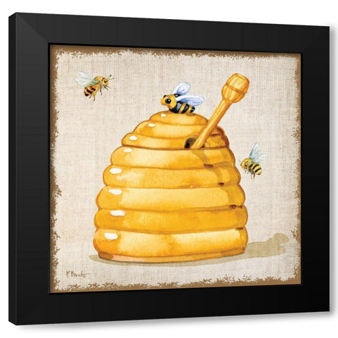 Honey Pot II Black Modern Wood Framed Art Print with Double Matting by Brent, Paul