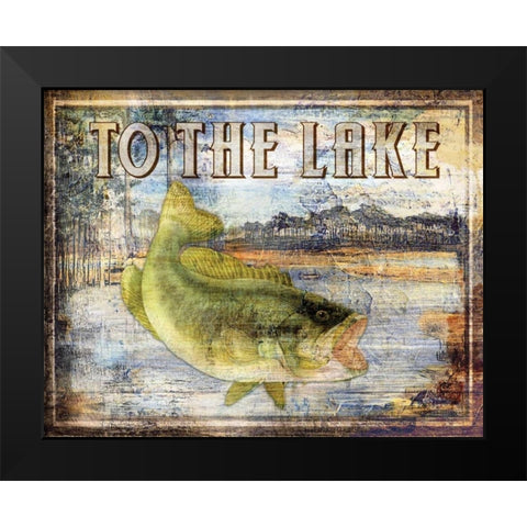 To the Lake Black Modern Wood Framed Art Print by Brent, Paul