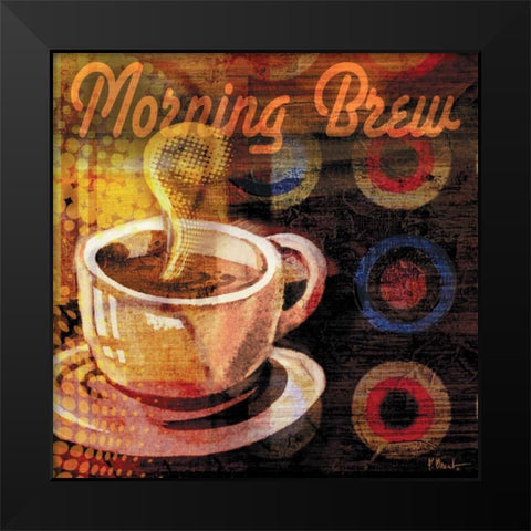 Coffee Break I Black Modern Wood Framed Art Print by Brent, Paul