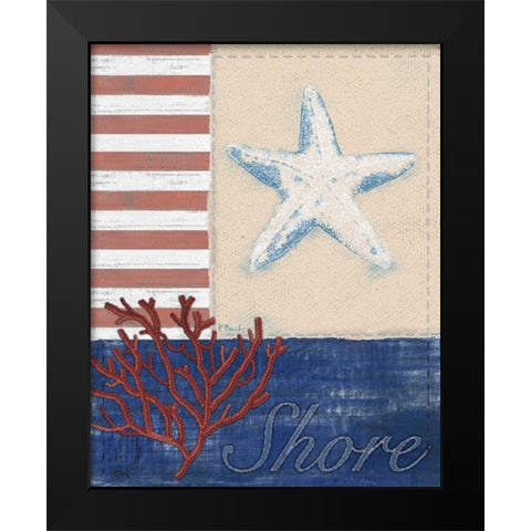 American Coastal III Black Modern Wood Framed Art Print by Brent, Paul