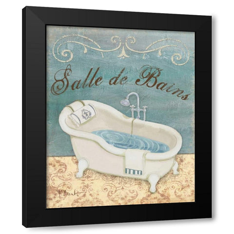 Parisian Bath I Black Modern Wood Framed Art Print with Double Matting by Brent, Paul