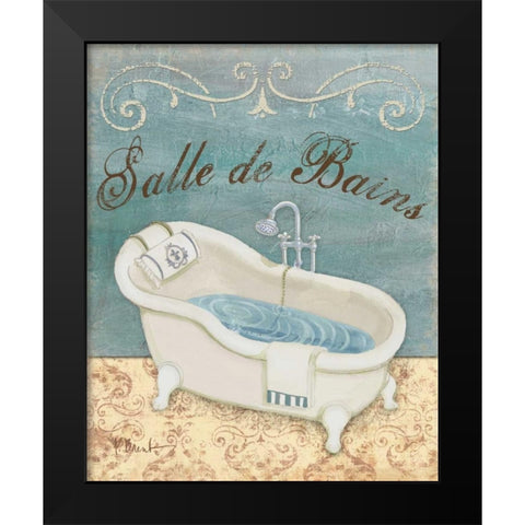 Parisian Bath I Black Modern Wood Framed Art Print by Brent, Paul