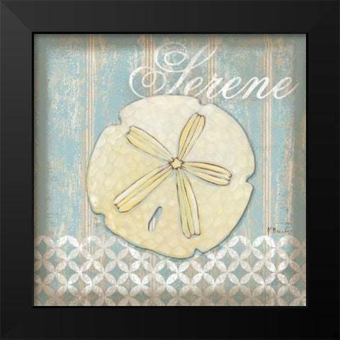 Spa Shells I Black Modern Wood Framed Art Print by Brent, Paul