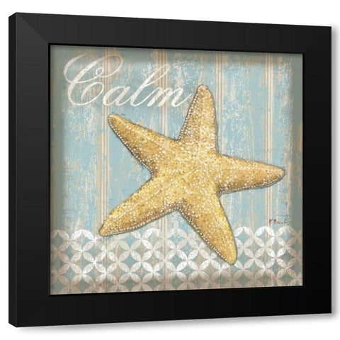 Spa Shells IV Black Modern Wood Framed Art Print with Double Matting by Brent, Paul