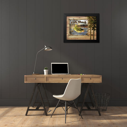 Forest Collage IV Black Modern Wood Framed Art Print by Brent, Paul