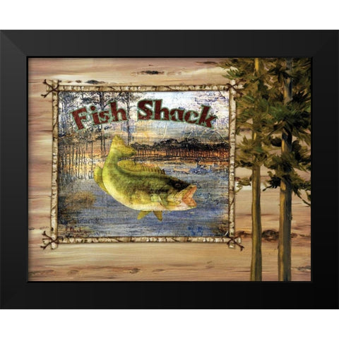 Forest Collage IV Black Modern Wood Framed Art Print by Brent, Paul